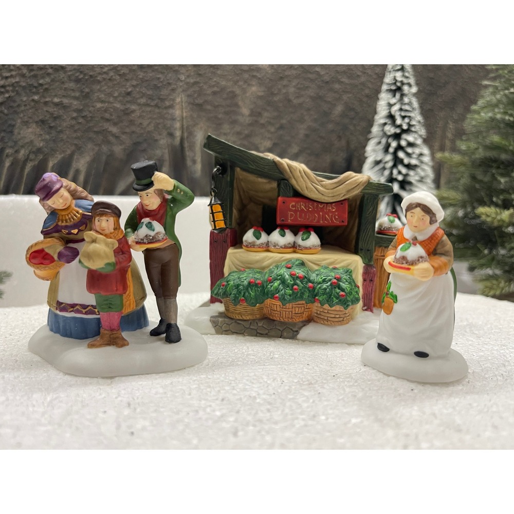 Department 56 Heritage Village CHRISTMAS PUDDING COSTERMONGER 58408 Dickens Set